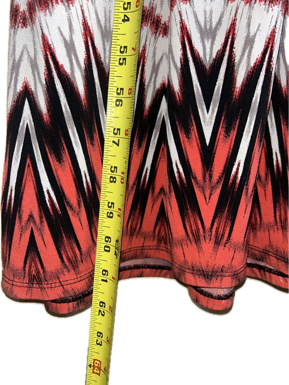 🔥5/$35🔥 Boho Tribal Print Deep V Neck Maxi Dress | Bisou Bisou | Size 16 - Picture 7 of 8